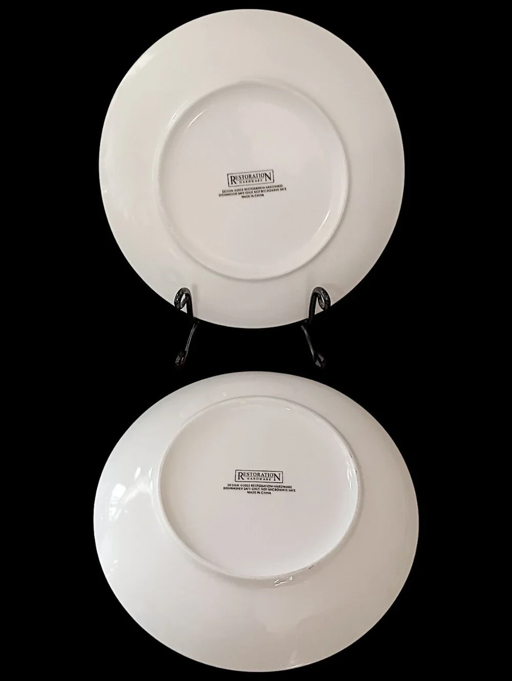 2 Restoration Hardware Festive Berry Plates Salad Side Christmas Botanical RH